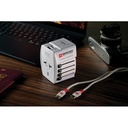 SKROSS World Travel Adapter MUV 65W PD with USB C Cable