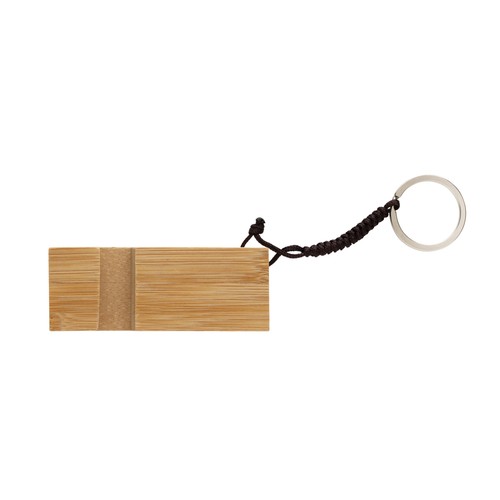 Standkey bamboo keychain phone stand