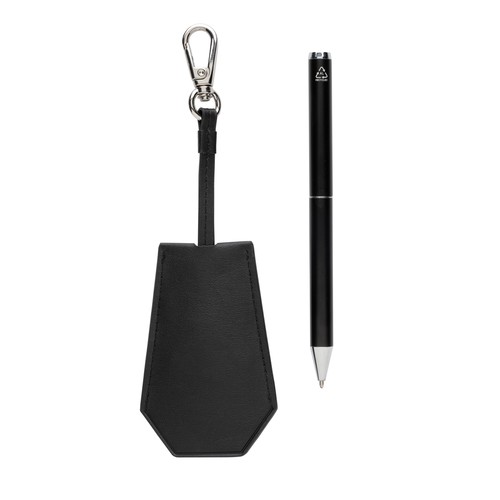 SP Tula RCS certified recycled PU key holder and pen set