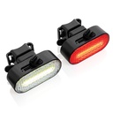 Lumino RCS recycled plastic USB re-chargeable bike light set