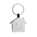 RCS recycled zinc alloy house keyring