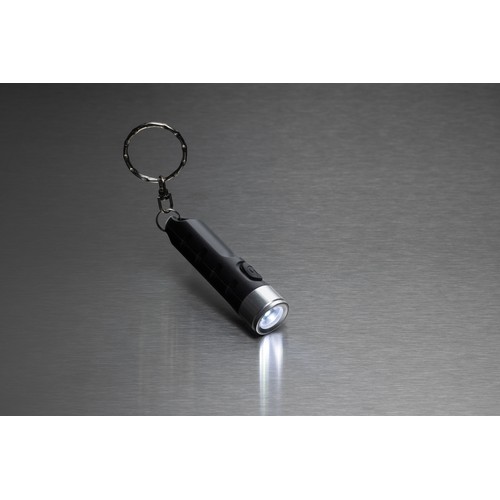 Globix RCS recycled plastic USB re-chargeable keychain torch