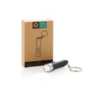 Globix RCS recycled plastic USB re-chargeable keychain torch