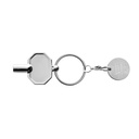 RCS recycled zinc alloy radiator key keychain with coin