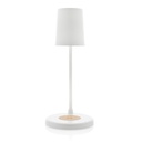 Zenara RCS recycled plastic and cork 15W wireless desk lamp