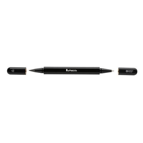 Swiss Peak Storm RCS recycled aluminum dual tip pen