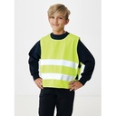 GRS recycled PET high-visibility safety vest 7-12 years