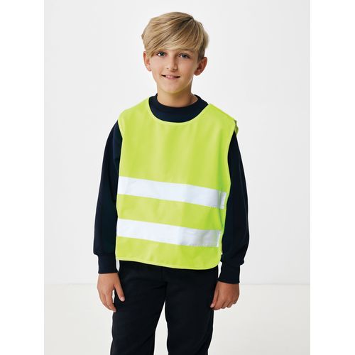 GRS recycled PET high-visibility safety vest 7-12 years