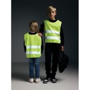 GRS recycled PET high-visibility safety vest 7-12 years