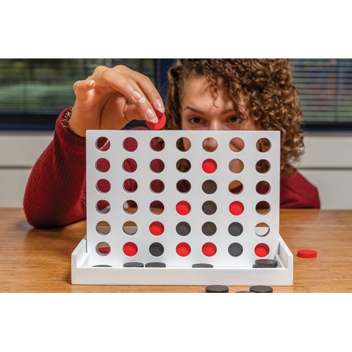 Connect four wooden game