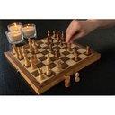 Luxury wooden foldable chess set