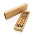 Bamboo modern pen set in box