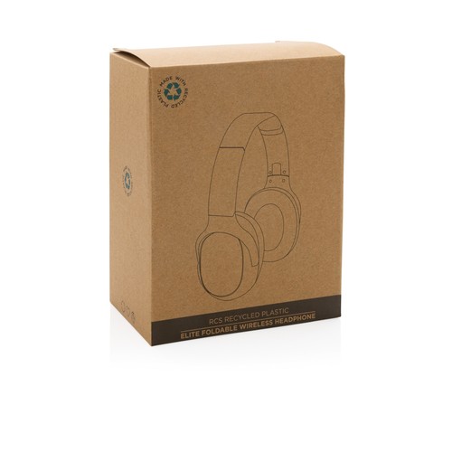 RCS recycled plastic Elite Foldable wireless headphone