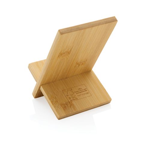 Bamboo phone stand in kraft box