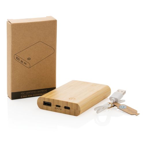 Bamboo 5.000 mAh powerbank