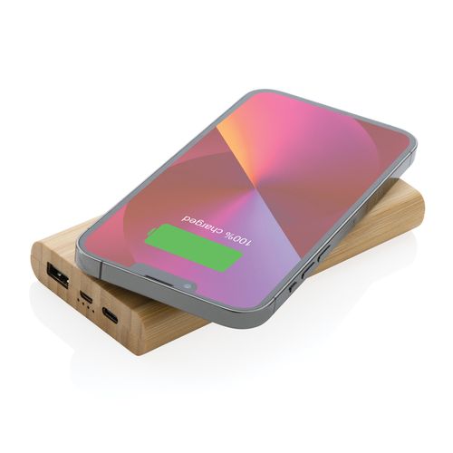 Bamboo 8.000 mAh 5W wireless powerbank