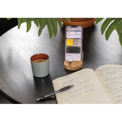 Bamboo tablet and phone holder