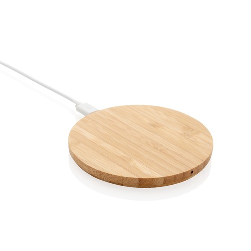 Bamboo 5W round wireless charger