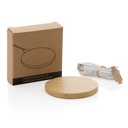 Bamboo 5W round wireless charger