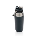 Vacuum stainless steel dual function lid bottle 1L