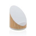 Ovate bamboo 5W speaker with 15W wireless charger