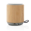 Bamboo and fabric 3W wireless speaker