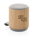 Bamboo and fabric 3W wireless speaker