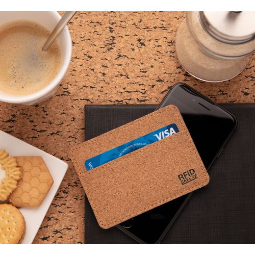 Cork secure RFID slim wallet