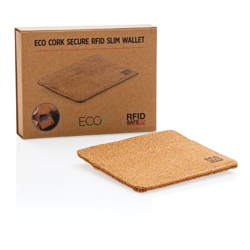 Cork secure RFID slim wallet