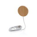 10W bamboo magnetic wireless charger