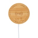 10W bamboo magnetic wireless charger