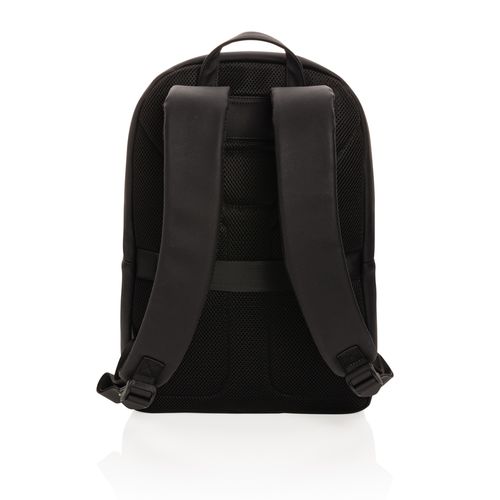 Swiss Peak deluxe PU laptop backpack PVC free