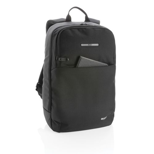 Swiss Peak laptop backpack with UV-C steriliser pocket