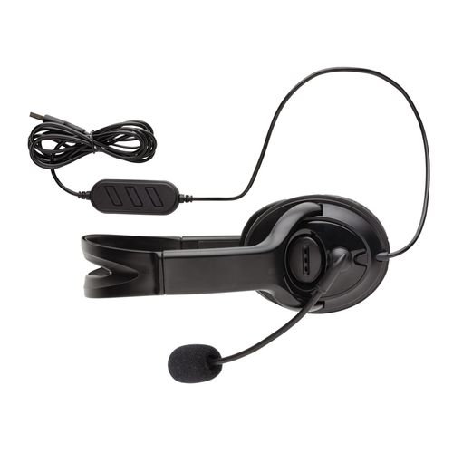 Over ear wired work headset