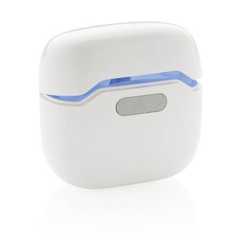 TWS earbuds in UV-C sterilising charging case