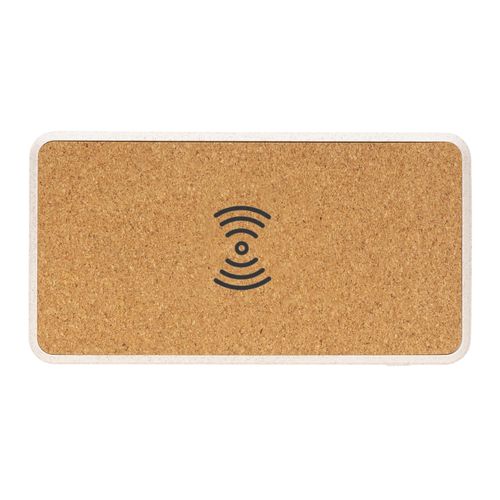 Cork and Wheat Straw 8.000 mAh 5W wireless powerbank