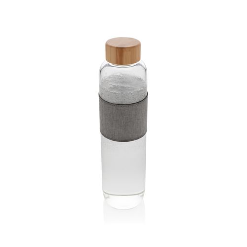 Impact borosilicate glass bottle with bamboo lid