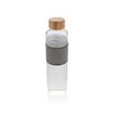 Impact borosilicate glass bottle with bamboo lid