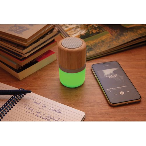 Bamboo colour changing 3W speaker light