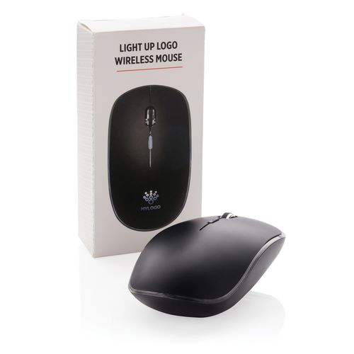 Light up logo wireless mouse