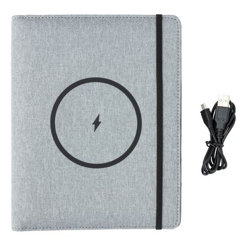 Air 5W wireless charging notebook with 5000mAh powerbank