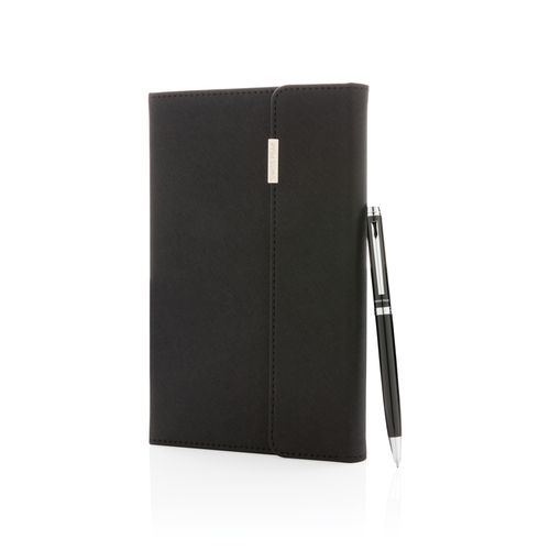 Swiss Peak deluxe A5 notebook and pen set