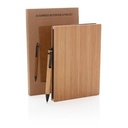 A5 Bamboo notebook & pen set