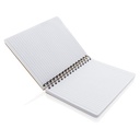 A5 Kraft spiral notebook with sticky notes