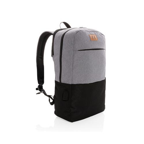 Modern 15.6" USB & RFID laptop backpack PVC free