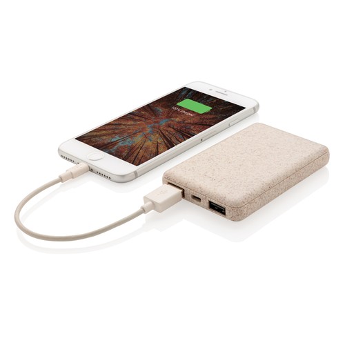 Wheat Straw 5.000 mAh Pocket Powerbank