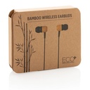 Bamboo wireless earbuds