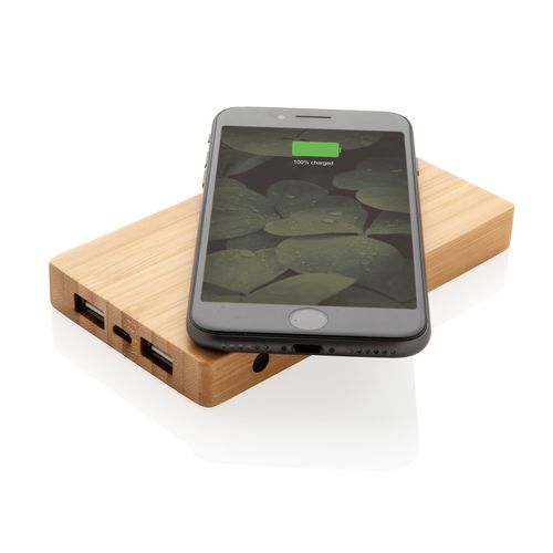 Bamboo 4.000 mAh wireless 5W Powerbank