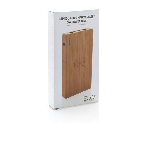 Bamboo 4.000 mAh wireless 5W Powerbank