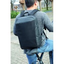 Madrid anti-theft RFID USB laptop backpack PVC free